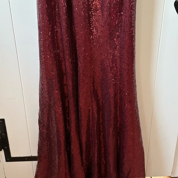 Azazie “Petra” dress in dark red sequins - Picture 12 of 15